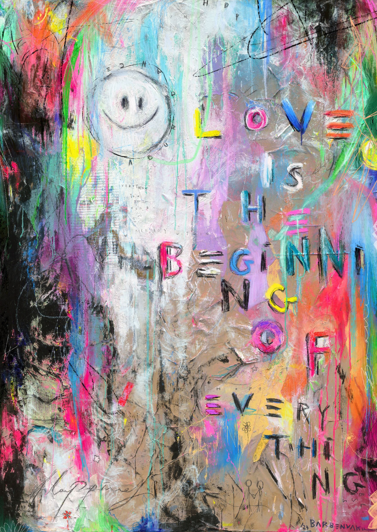 "Love is The Beginning of Everything" — print by Bar Ben Vakil